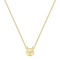 Escapulário Infantil Anjinho Espírito Santo Folheado A Ouro