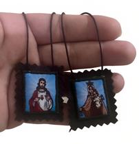 Escapulário infantil de tecido Nossa Senhora do Carmo