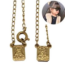 Escapulário infantil - Folheado à ouro 18k (Semi-jóia)