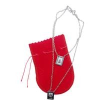 Escapulário inox resinado sagrado coração jesus ns aparecida