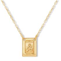 Escapulário Masculino Banhado a Ouro 18k Nossa Sra Carmo