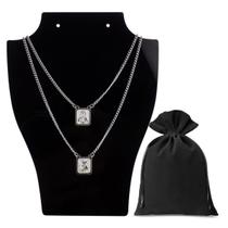 escapulario masculino jesus sagrado coração sao jorge religioso presente qualidade premium