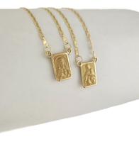 Escapulário Masculino Piastrine 1.3 65 Cm S F Ouro 18k 750