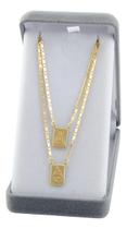 Escapulário Masculino Piastrine 2.2 70 Cm 8x12 Ouro 18k 750 Amarelo