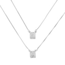 Escapulário mini medalha sagrado coração de jesus folheado em ródio branco Escapulário mini medalha sagrado coração de jesus folheado em ródio branco