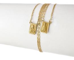 Escapulário N S Aparecida Piastrine 1.3 70 Cm S F Ouro 18k