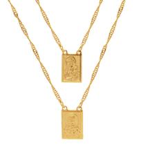 Escapulário N.s. Do Carmo Folheado A Ouro 18k. Lindo! Escapulário N.s. Do Carmo Folheado A Ouro 18k. Lindo!