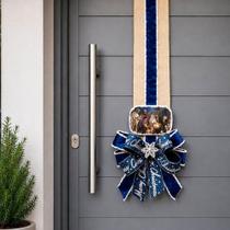 Escapulário Natalino Nascimento Menino Jesus Decorativo 2,5m Azul