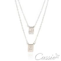 Escapulário Nossa Senhora do Carmo Banhado a Ródio - Semijoia Hipoalérgica