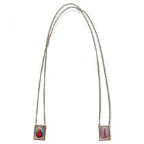 Escapulário Nossa Sra de Fátima Foto em Aço Inox