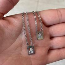 Escapulário Nossa srª do Carmo e Sagrado Coração