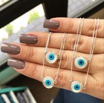 Escapulário Olho Grego Prata 925