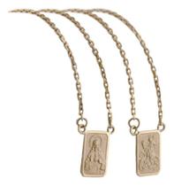 Escapulário Ouro 18k Maciço Cadeado São Jorge Sagrado 65 Cm Dourado Escapulário Ouro 18k Maciço Cadeado São Jorge Sagrado 65 Cm Dourado
