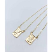 Escapulário placa de iansã banhado a ouro 18k