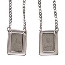 Escapulário Retangular de Inox Fosco