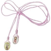 Escapulário Rosa Menina Infantil Nossa Senhora Do Carmo