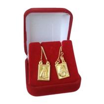 Escapulário S. Coração de Jesus +Nossa S. Aparecida Folheado