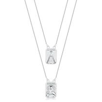 Escapulário Sagrado Coração Jesus Aparecida Prata 925