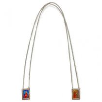 Escapulário Santa Rita de Cássia Foto em Aço Inox