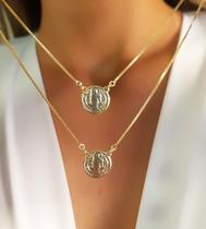 Escapulário São Bento 1.2 cm Banhado em Ouro18k