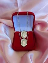 Escapulário São Jorge Em Aço Inox