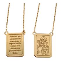 Escapulário São José em Ouro 18k750 joias religiosas Rosangela Lima Joias