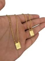 Escapulário Tijolinho 1Mm Nossa Senhora + Fé Banhado A Ouro Escapulário Tijolinho 1Mm Nossa Senhora + Fé Banhado A Ouro