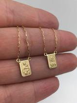 Escapulario Tradicional Mini 1cm Dupla Face Ouro 18 Maçico Corrente 60cm FDCER1K230 Escapulario Tradicional Mini 1cm Dupla Face Ouro 18 Maçico Corrente 60cm FDCER1K230