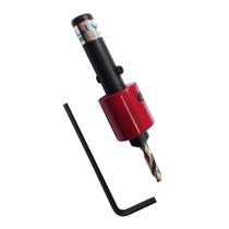 Escareador Cônico para Madeira 3,0x08mm Regulável Haste 07mm Metali
