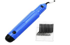 Escareador Rebarbador Tipo Caneta Com 10 Lâminas Extras Escareador Rebarbador Tipo Caneta Com 10 Lâminas Extras
