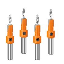 Escariador Para Madeira 8x3mm Mdf Acabamento Fino 04 Peças