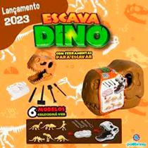 Escava dino - Dinossauros sortidos para escavar - Polibrinq
