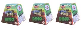 Escava Prêmio Kit Explora Fóssil Dinossauro Toyng Kit com 3