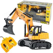 Escavadeira Carrinho De Controle Com Fio Brinquedo 1:36 - DM TOYS