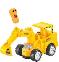 Escavadeira com controle remoto com luz e som Truck Super Max - DM BRASIL