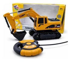 Escavadeira Controle Remoto Infantil Máquina Construção