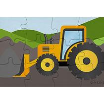 Escavadeira de brinquedos educativos para educação infantil quebra-cabeça educacional 4 em 1 conjunto