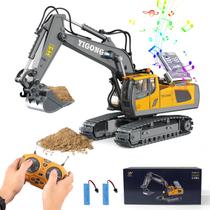 Escavadeira de construção RC FUUY escala 1:18 para menino de 3 anos ou mais