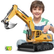 Escavadeira de Controle Remoto KIDMARKT 21 Large - Com Balde de Metal