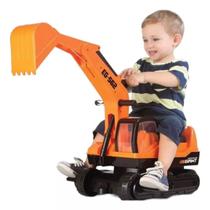 Escavadeira Giant Escavator Infantil Trator Gigante Laranja