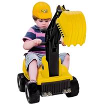 Escavadeira Praia ou Max Brinquedos Articulados infantil Até 30kg Verde ou Amarelo Meninos Tilin