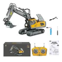 Escavadeira Rc Controle Remoto Recarregável Amarela 1 20 22.4ghz Escavadeira Rc Controle Remoto Recarregável Amarela 1 20 22.4ghz