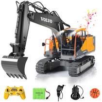 Escavadeira RC DOUBLE E Volvo 17 Canais 3 em 1 com controle remoto Escavadeira RC DOUBLE E Volvo 17 Canais 3 em 1 com controle remoto
