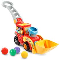 Escavadeira Toy VTech Pop-a-Balls Push and Pop com som, vermelha Escavadeira Toy VTech Pop-a-Balls Push and Pop com som, vermelha