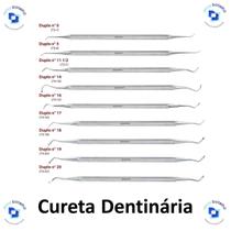 Escavador de Dentina Duplo (Colher de Dentina) Oitavado - Golgran