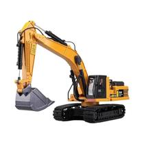 Escavadora De Brinquedo Para Crianças, Modelo Em Metal Fundido, Plástico, Com Som E Luz, Brinquedo