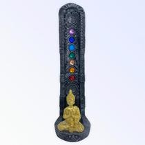 Escolha Cor Incensário 7 Chakras Buda Ganesha Yoga 22Cm