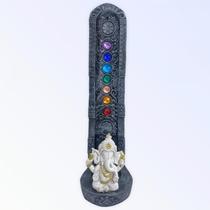 Escolha Cor Incensário 7 Chakras Buda Ganesha Yoga 22Cm