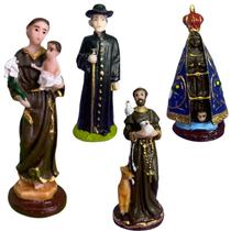 Escolha Seu Santo Católico Padroeiro Em Resina 7 Cm - Meta Atacado