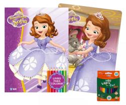 Escolha seu tema - livro kit diversão colorir com lápis de cor - meninas